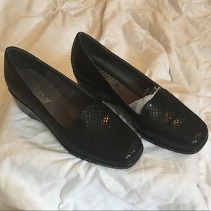 Aerosoles memory foam comfort loafer wedges.